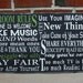 Playroom Rules in Landscape - Typography Word Art