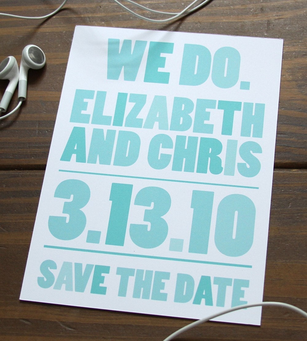 Urban Wood Type // Wedding Invitation Package