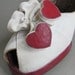 Vintage shoes -- QUEEN of HEARTS 40s pinup wwii leather bride platform hearts