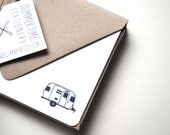 summer time stationery - set of 8 blank notecards with envelopes