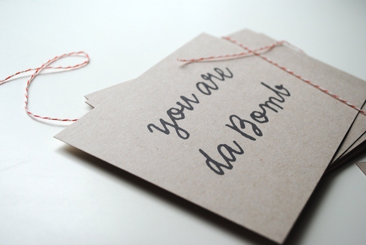 you-are-da-bomb Thank You Postcards 12-pack