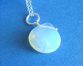 Sterling Silver Opal Necklace