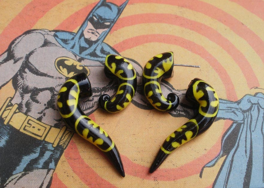 THE ORIGINAL Holy Bat Plug Fake Gauge Earring