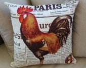Rooster country pillow