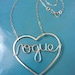 Personalized Heart Necklace