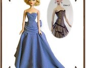 PDF Doll Pattern - Ball Gown - No. PDF-155G - Fits 15.5" Gene Marshall Fashion Dolls