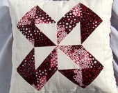 X Pillow Cover in Red and White