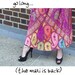70s Maxi Skirt EXOTIC Colorful Jersey