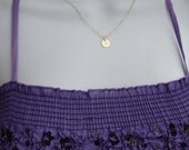 Monogram Necklace, Tiny Charm all GOLD FILLED