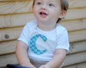 Alphabet baby one-piece bodysuit or toddler tshirt - You pick the fabric