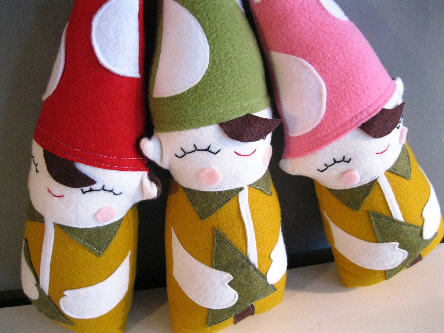 Forest Elf, Woodland Plush Toy in Green and Gold