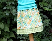 Girls Preppy Plaid Twirl Skirt, Size 3T, Ready to ship by The Cottage Mama
