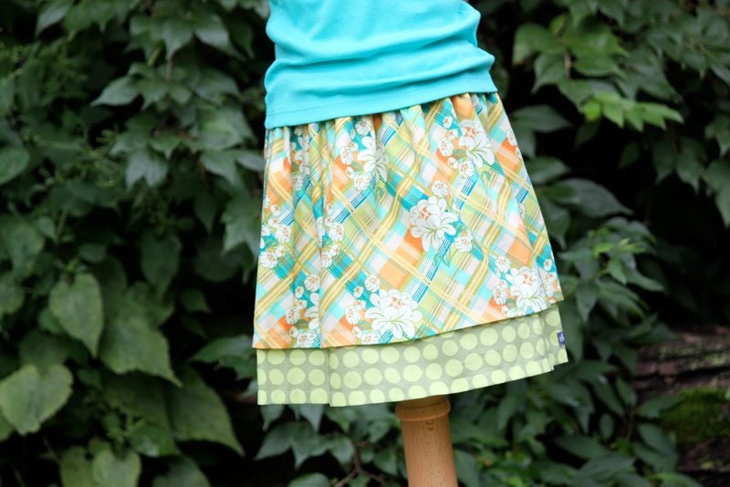 Girls Preppy Plaid Twirl Skirt, Size 3T, Ready to ship by The Cottage Mama