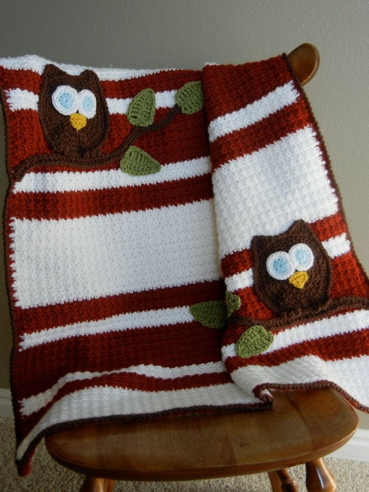 Owl Baby Blanket Boy Baby Shower Gift