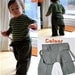 Kid's fisherman pants (Grey) 4T-5T