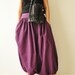 SALE 15% All Around The World Part II...Purple Cotton Harem Pants 2 Sizes Available