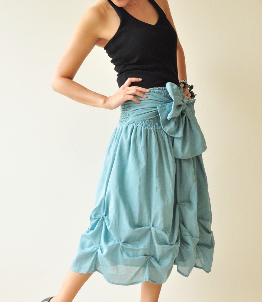 Baby Doll.... Blue Cotton Dress/Skirt