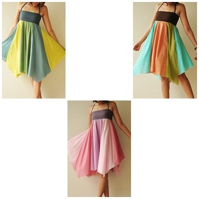 Umbrella...Pink Tone Cotton dress