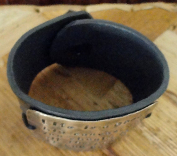 Hand stamped jewelry, personalized cuff bracelet