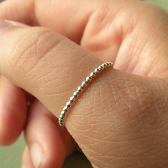 Skinny Thumb Ring in Sterling Silver