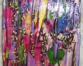 Bold bright fabulous art pin OOAK