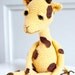 Amigurumi giraffe, soft sculpture, soft toy - Gina the giraffe