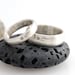 Wish Upon a Star - 6mm Palladium Sterling Shooting Star Wedding Band Set