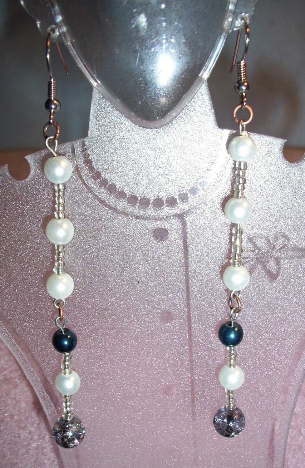 Teal Dangle Earrings