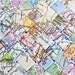 Road Trip Map Large Clutch