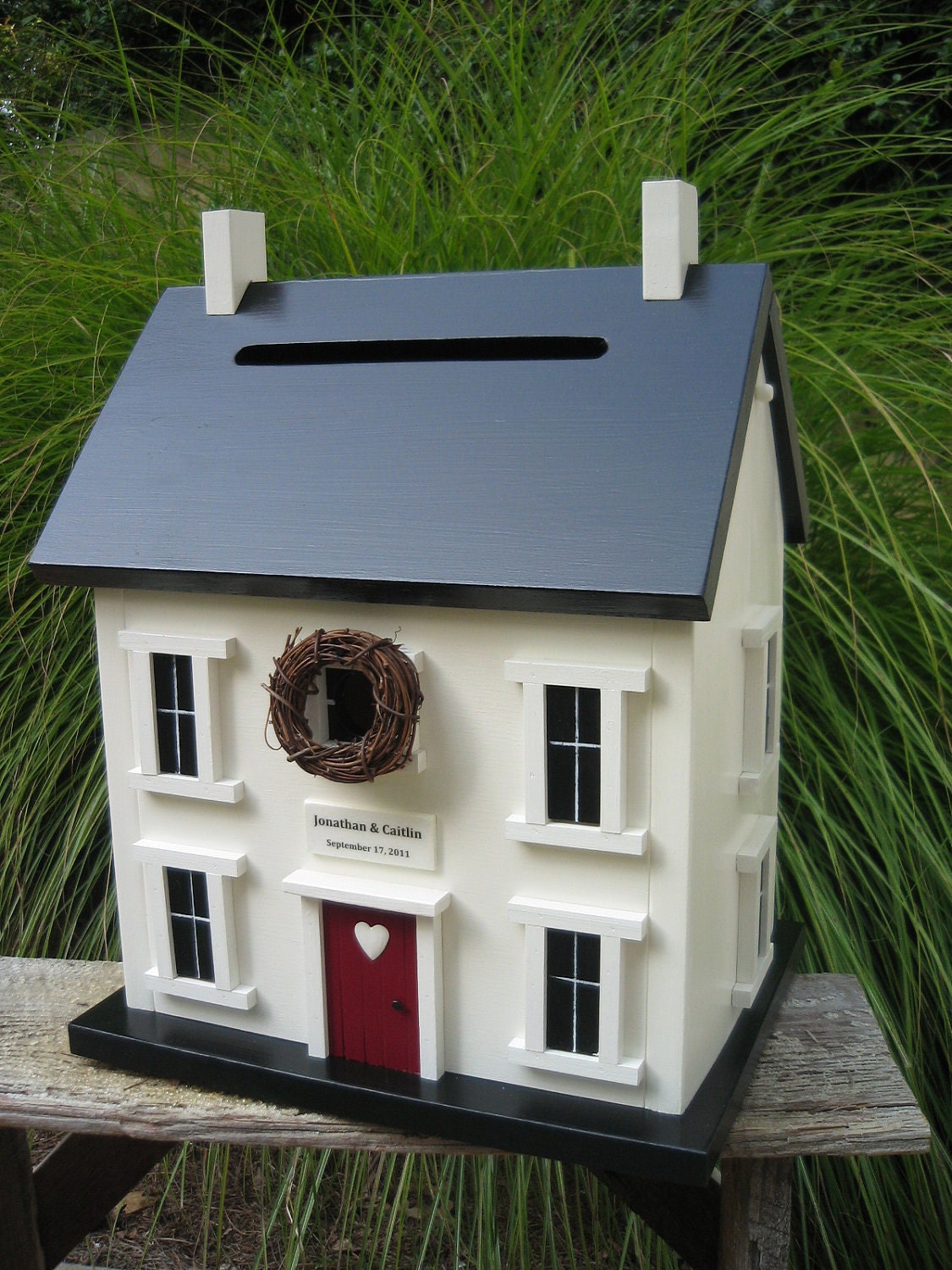 Private Listing for Stacy --Wedding Card Box Birdhouse Baked Brie
