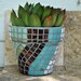 Custom Designed Colors Tile Mosaic Planter Pot