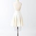 50s circle skirt xs - 1950s poodle skirt white cream full felt school dance prom: Dance-A-Thon