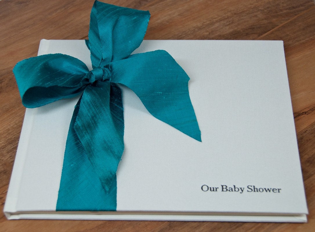 Photo Book - Custom Wedding Album - Silk Dupioni Bow by Claire Magnolia