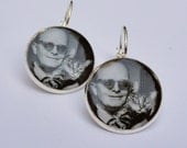 Truman Capote Sterling Silver plated Earrings