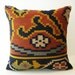 ukan / Organic Shine Society Modern Bohemian Throw Pillow. Handwoven Wool Vintage Tribal Turkish Kilim Pillow Cover 18x18 inch