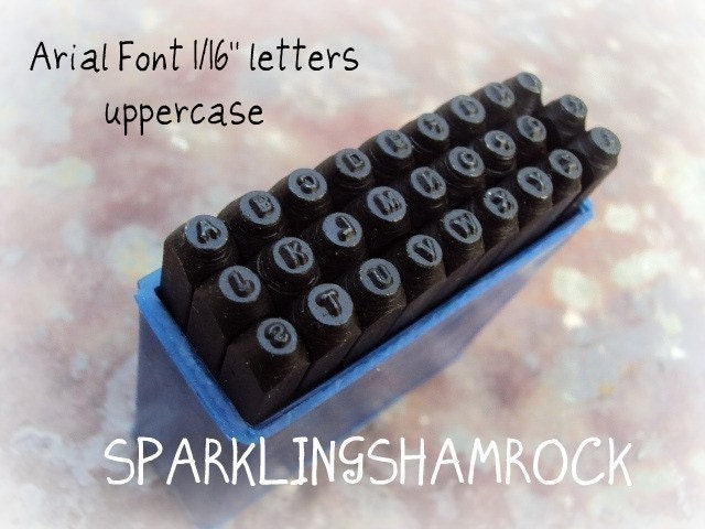 1/16 1.5mm metal steel stamps letter alphabet stamps UPPERCASE small size