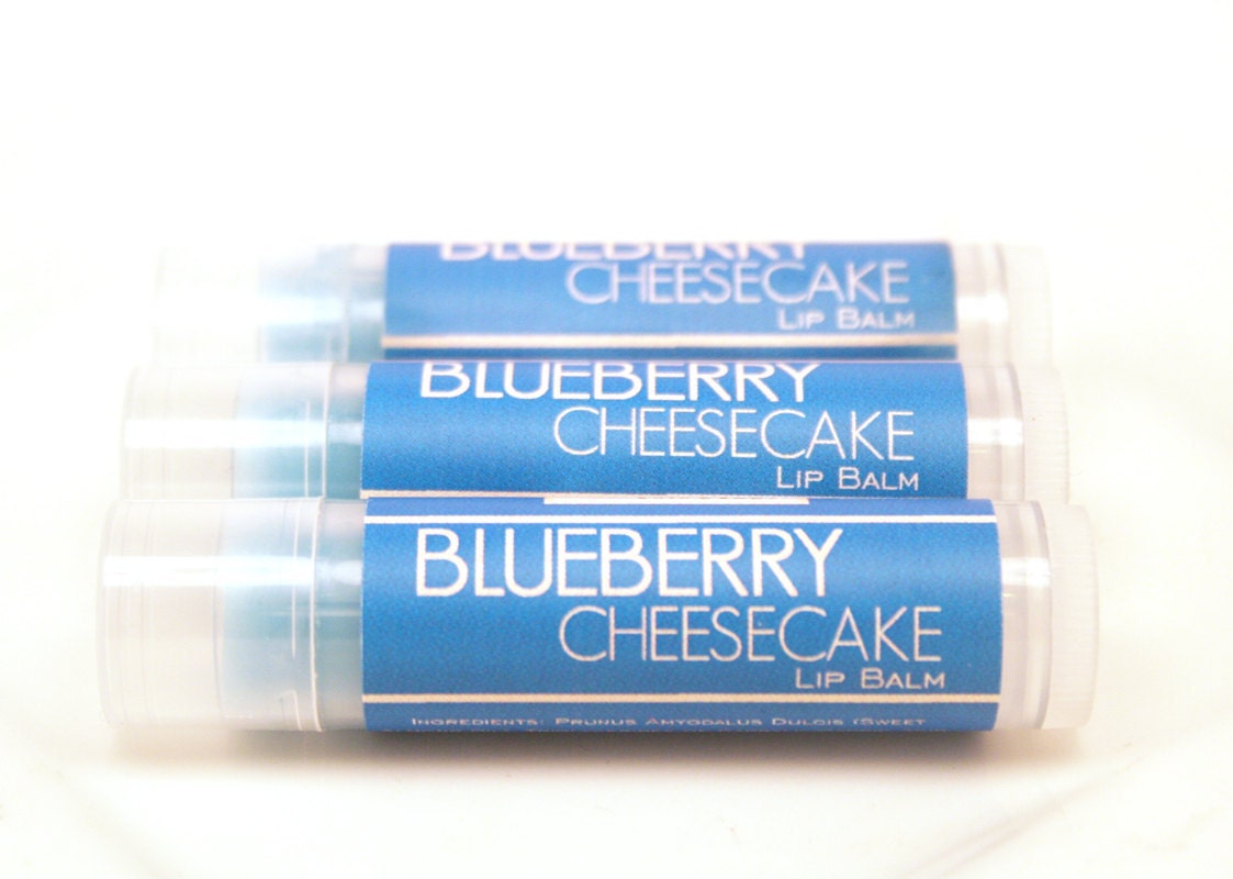 Blueberry Cheesecake Beeswax Lip Balm Gloss Shea Butter Cocoa Butter