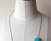 Bloom - Aqua Mini Carnation Necklace