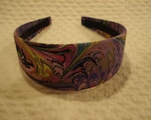 Purple Multicolor Tie Dye Headband