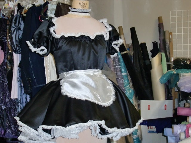 French Maid Halloween Costume Goth Wedding