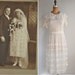 vintage 1920s 20s dress / antique cream chiffon dress / An Ethereal  Fairy