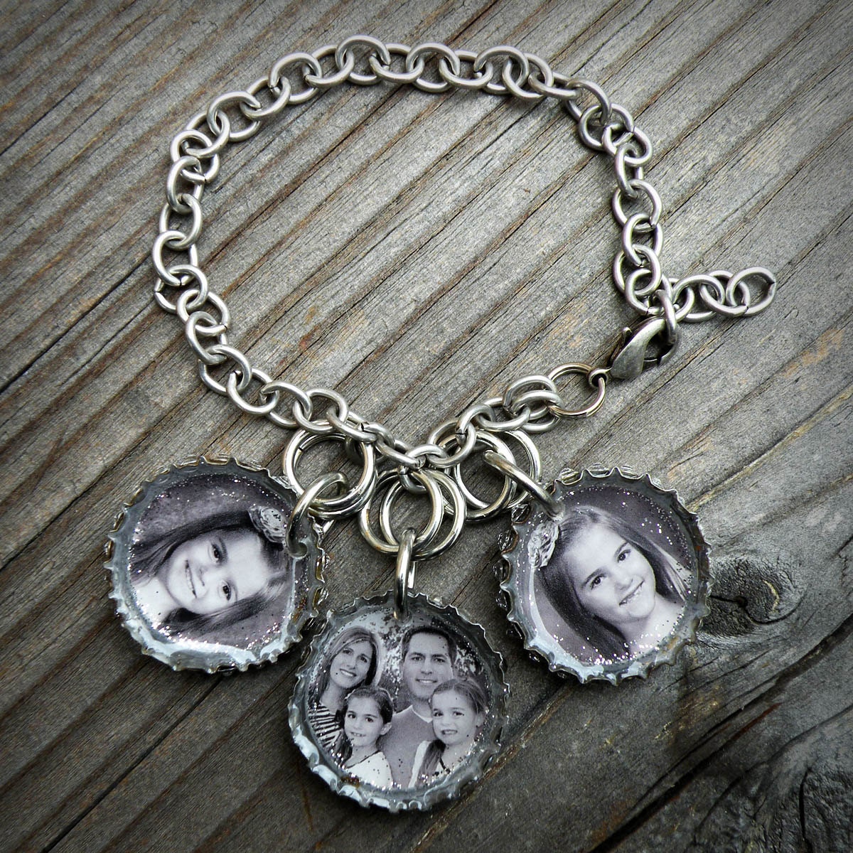 Custom Image Bottle Cap Bracelet