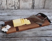 Cheese Board made of reclaimed walnut