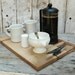 Cutting board/Serving Tray: Reclaimed wood, boat cleats, Large.