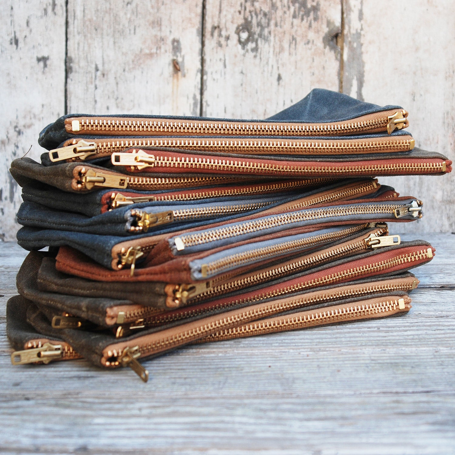 Waxed Canvas Pouch: Spice.
