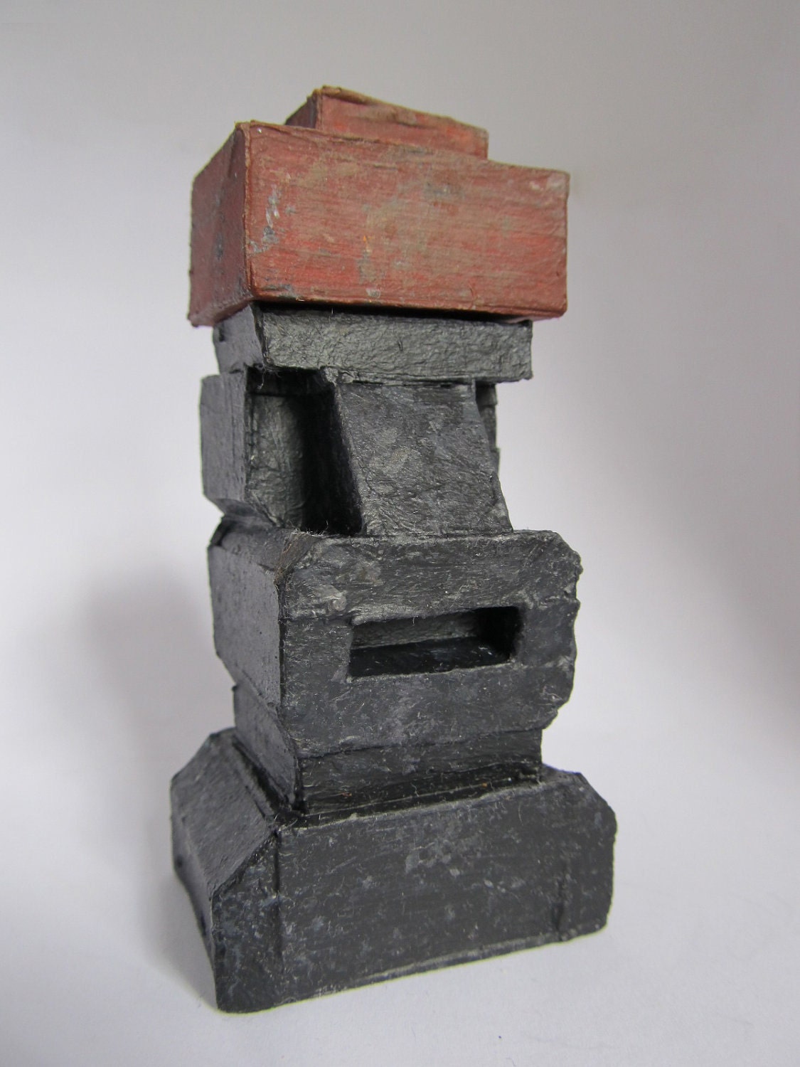 Cardboard Moai (Easter Island Statue)
