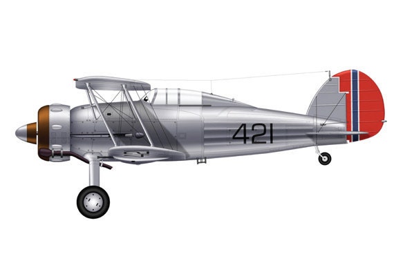 Bomber 9 Airplane Boy's Nursery Playroom Wall Art