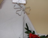 12 Silver wire.4 leaf clovers...Placecard holder/ Namecard holder  / Table number holder Menu Holders/ wedding holders/