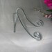 Only 1.25 each...20 Multi-wrapped  Antiqued Silver wire Easel Display Holders..Wedding Table number / place / name  card / menu holders