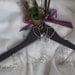Personalized Bridal hanger "PURPLE PEACOCK " Wire name hanger,Last name hanger,Wedding dress hanger,Custom hanger,Bride coat hanger